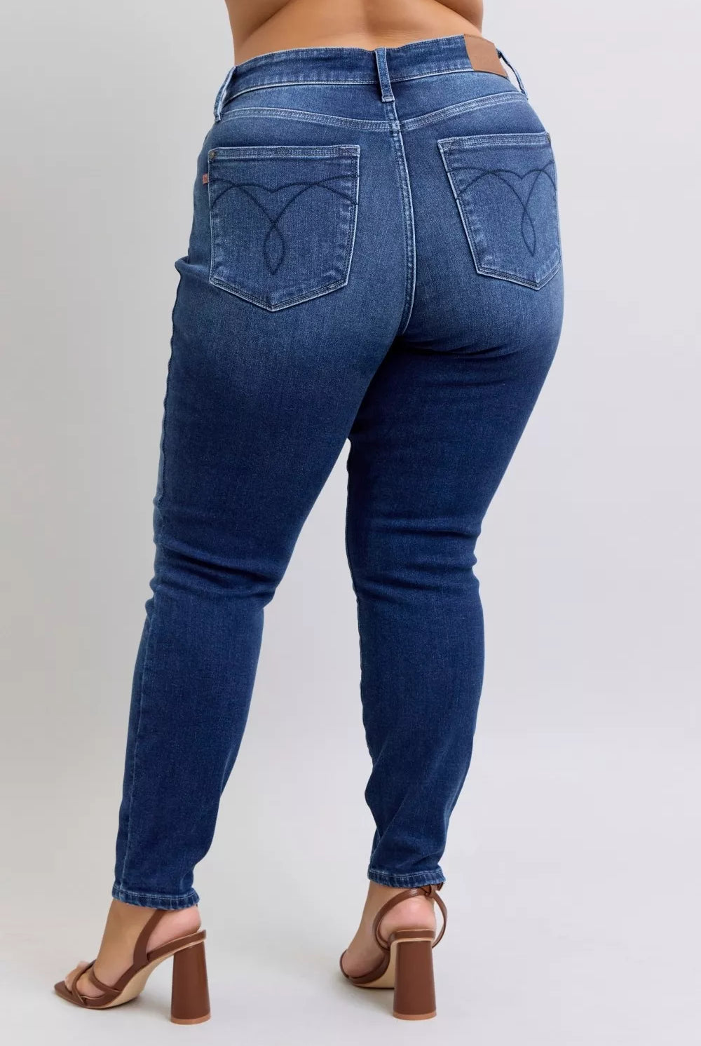 Washed Thermal Skinny Jeans