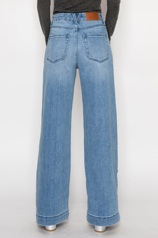 High Rise Tummy Control A-Wide Jeans