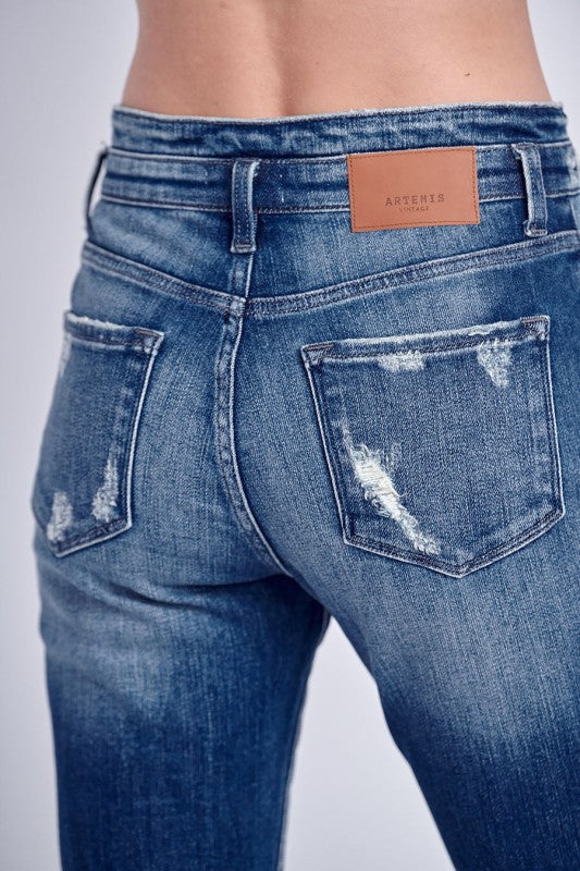 High Rise Stretch Flare Jeans