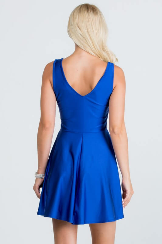 Sleeveless Dalia Fit and Flared Mini Dress