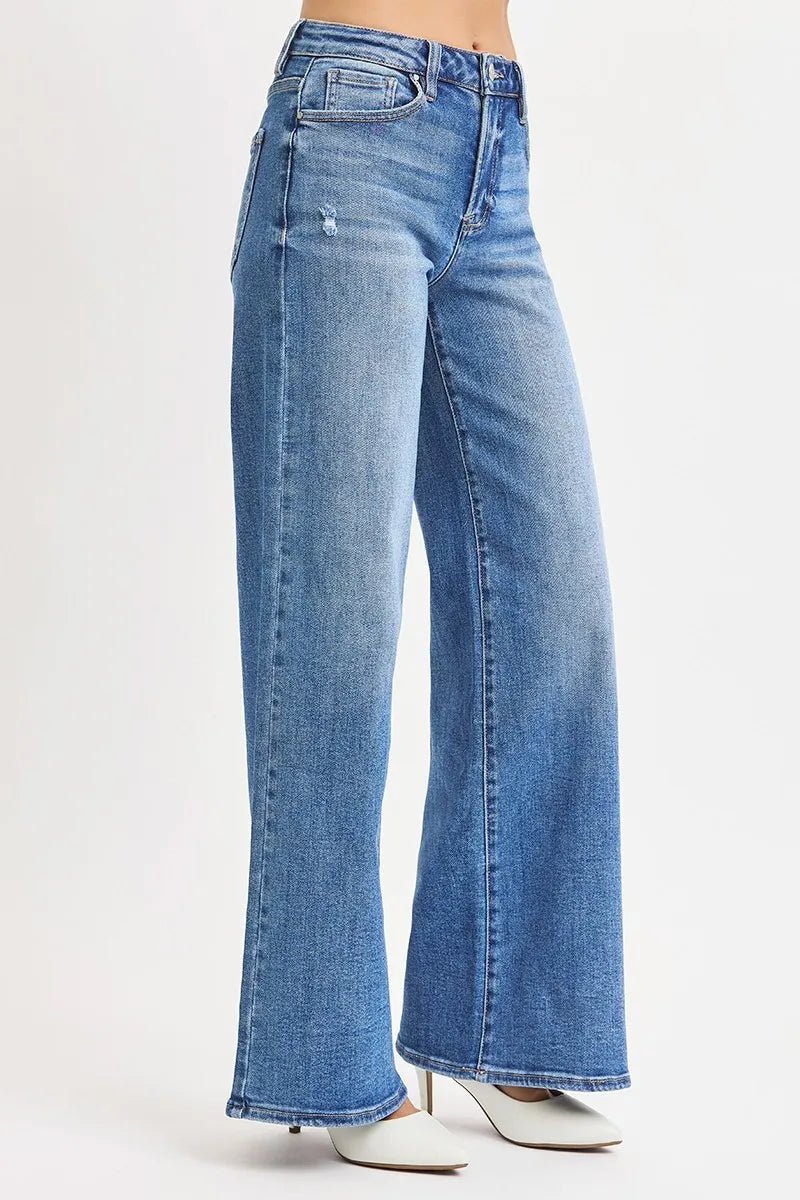 High Rise Wide Leg Jeans