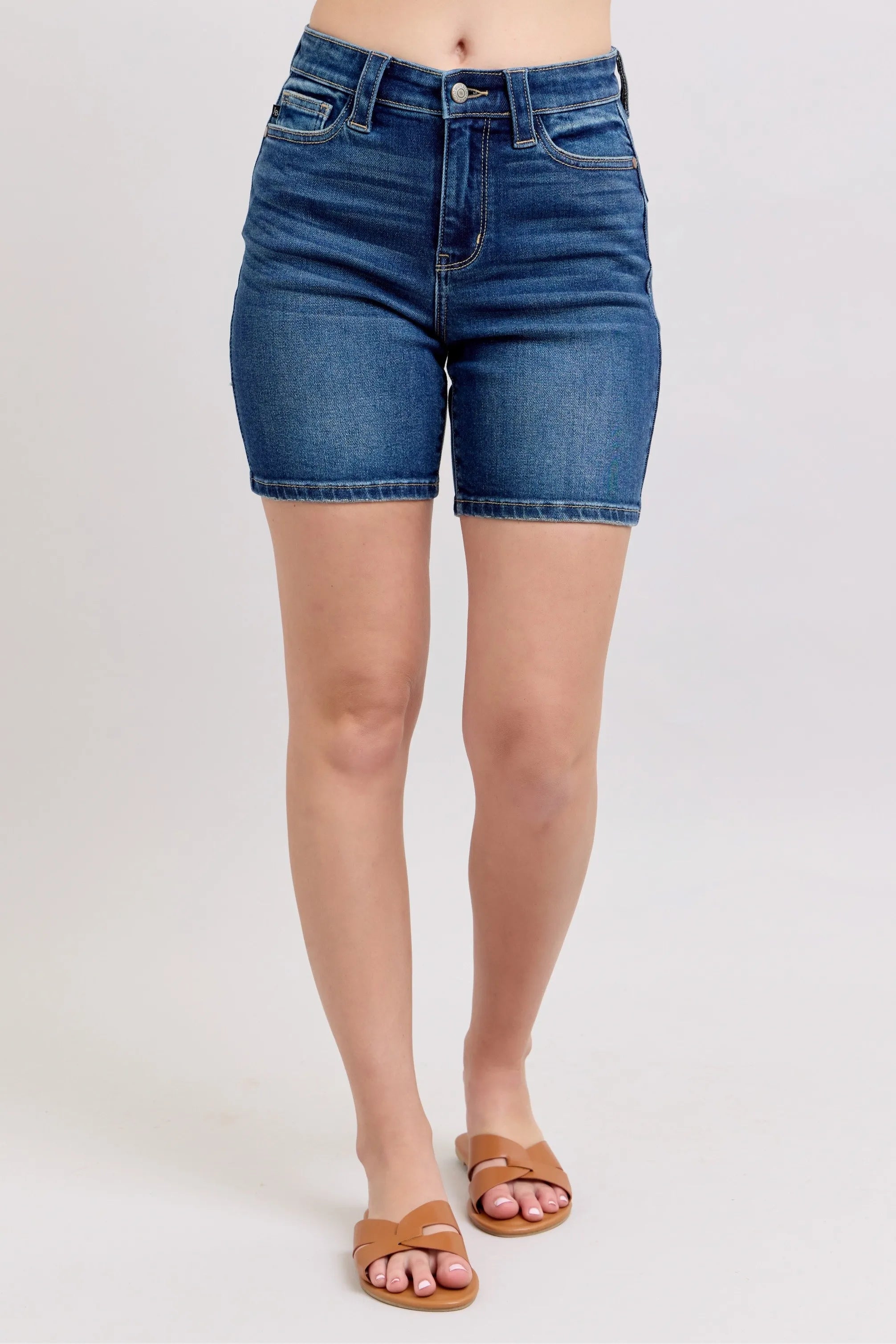 High Waist Bermudas Jeans