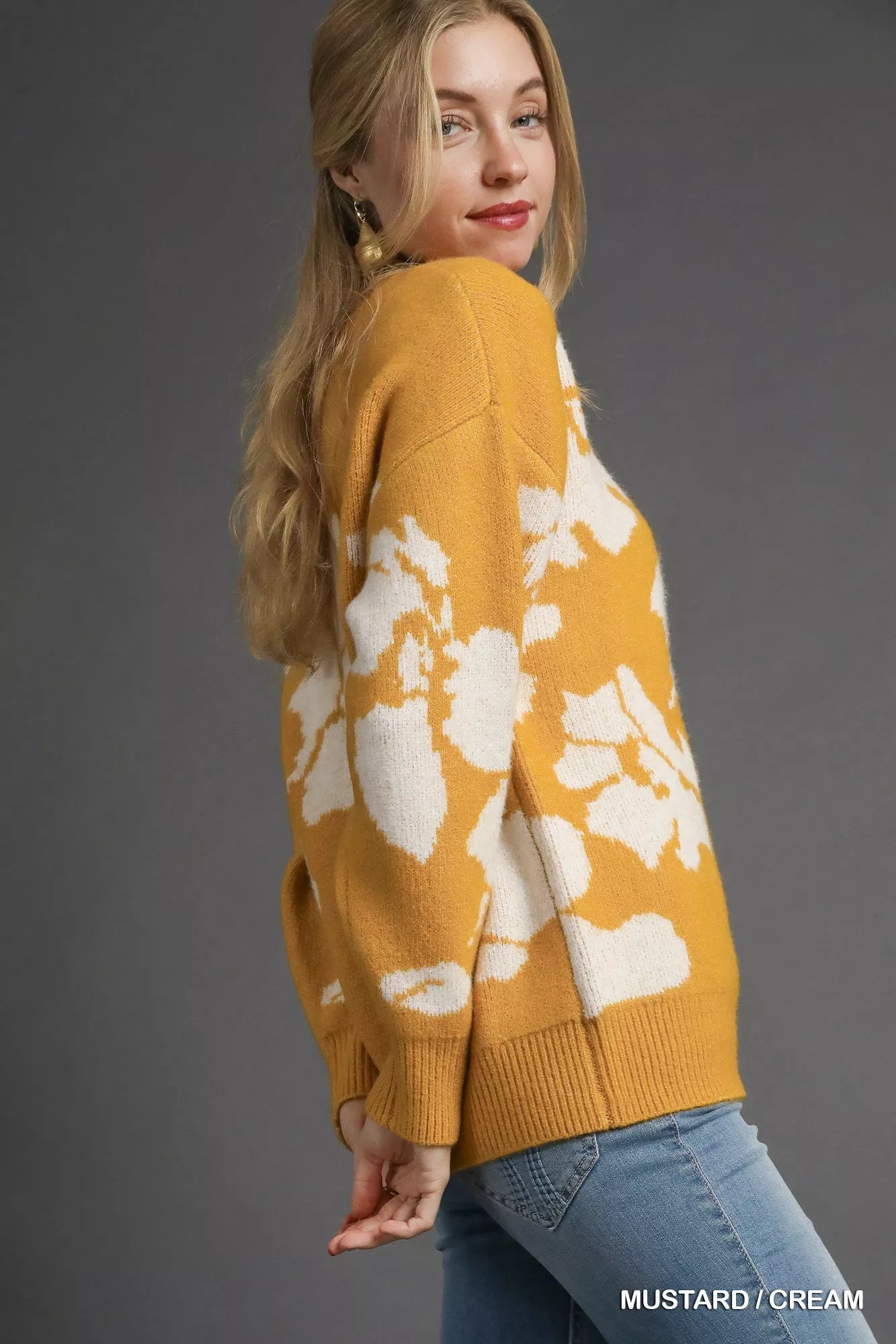 Floral Long Sleeve Sweater
