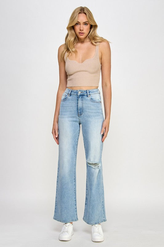 High Rise Relaxed Wide Leg Jeans