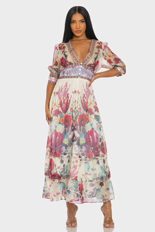 Floral Enchantment Maxi Dress
