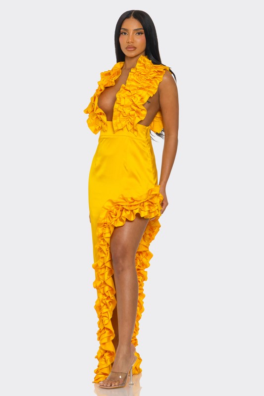 Golden Hour Ruffle Gown