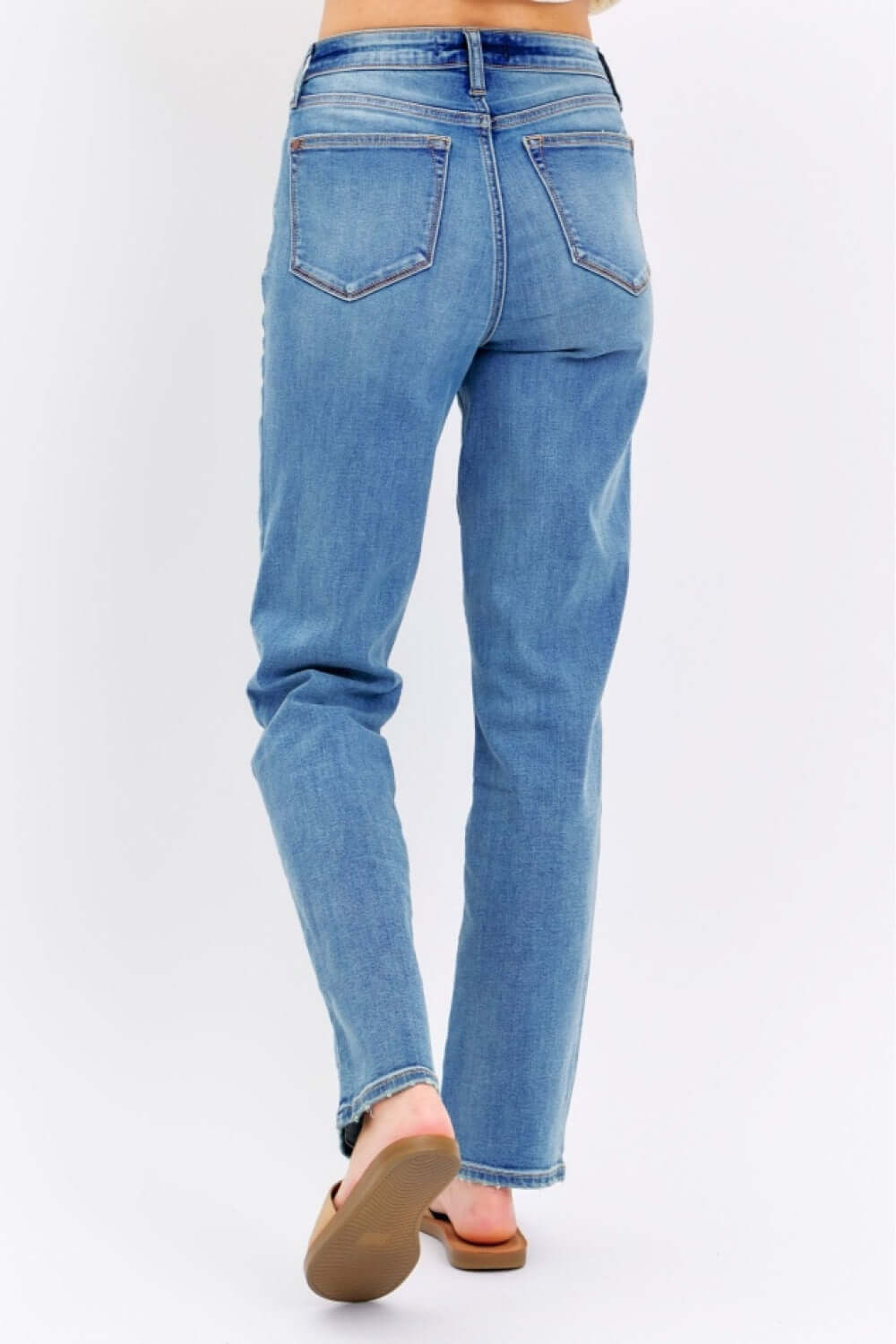 High Waist Straight Jeans