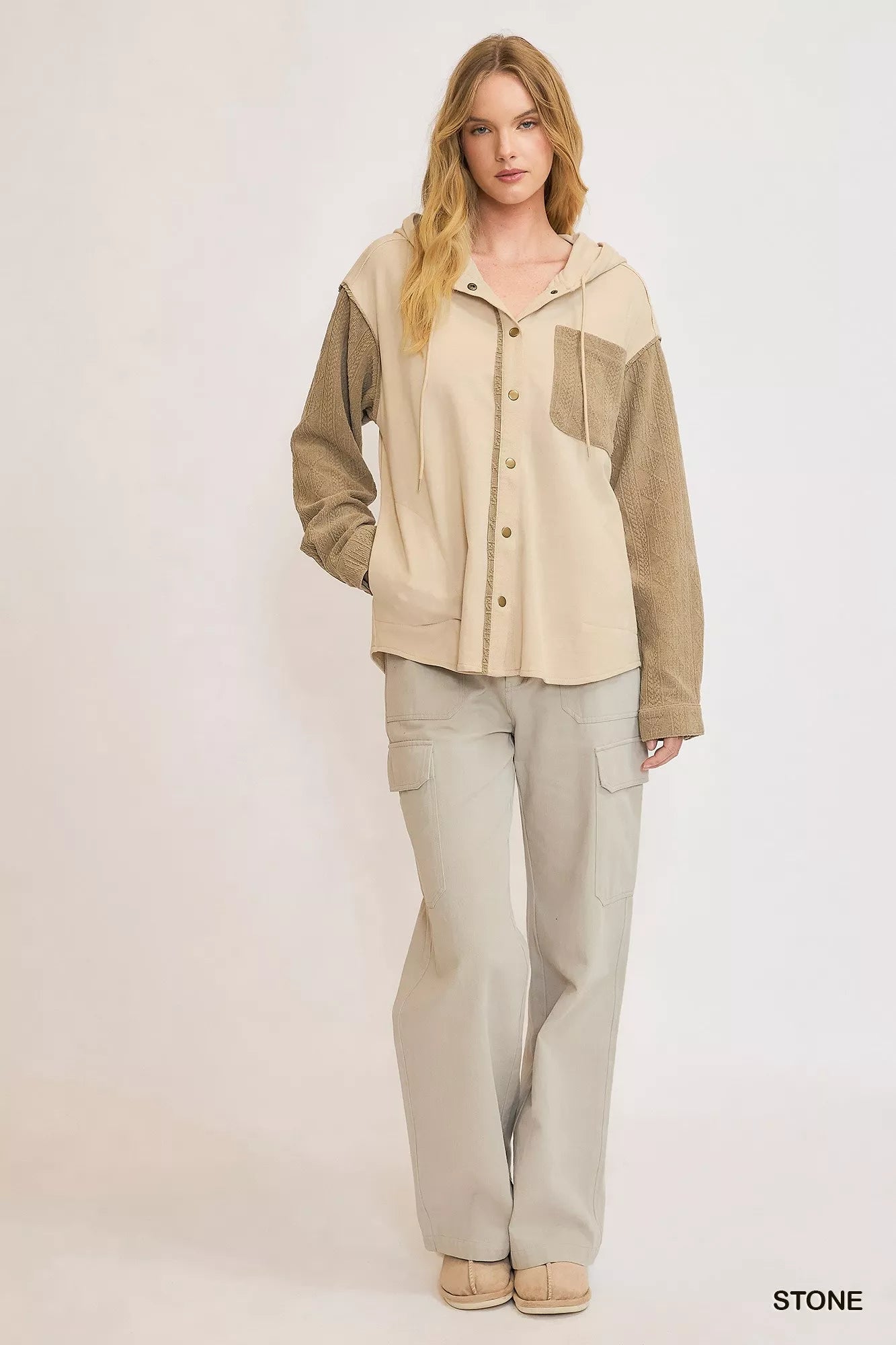 Washed French Terry Shacket