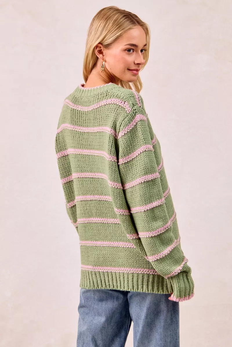 Striped Long Sleeve Sweater