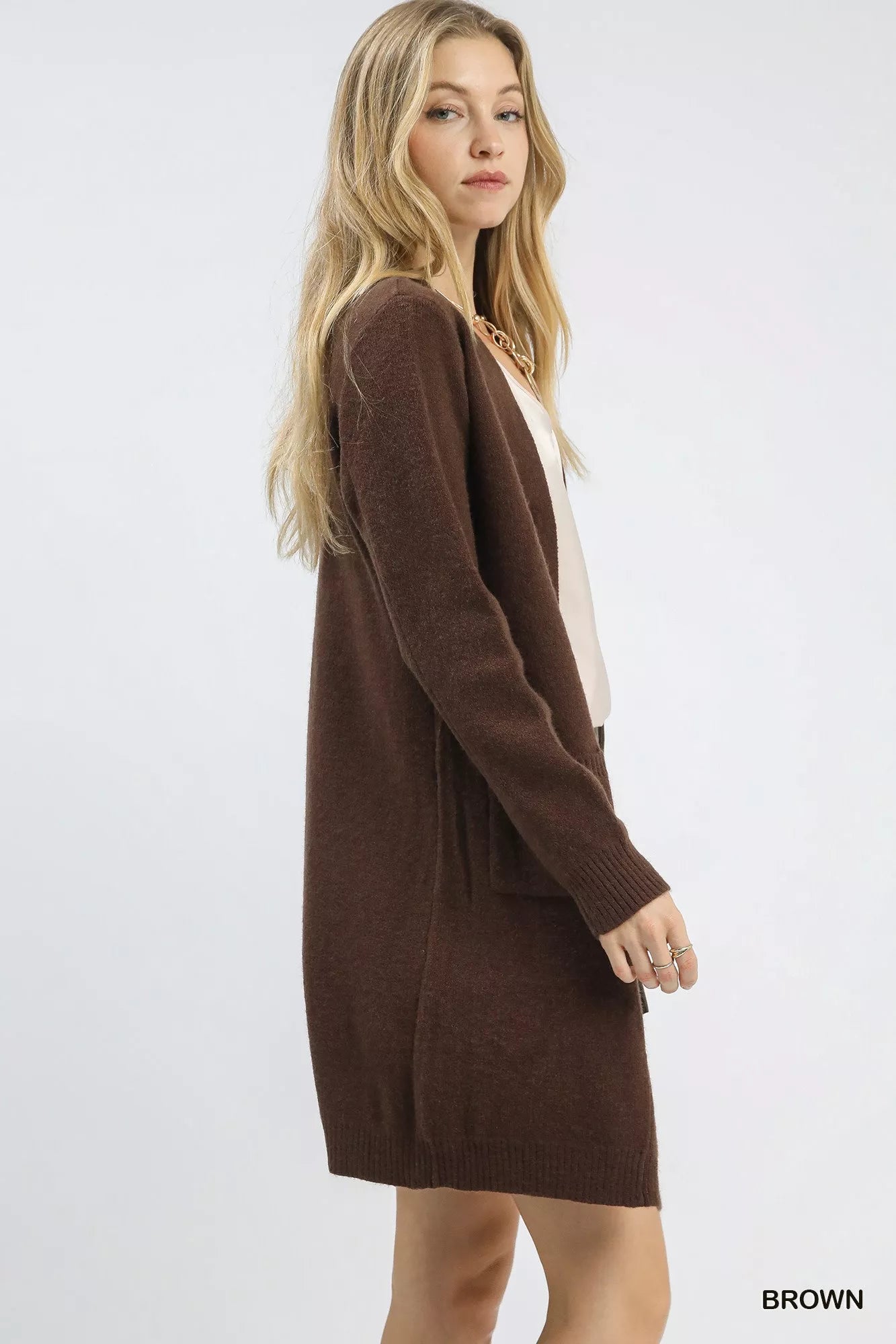 Button-Down Longline Cardigan