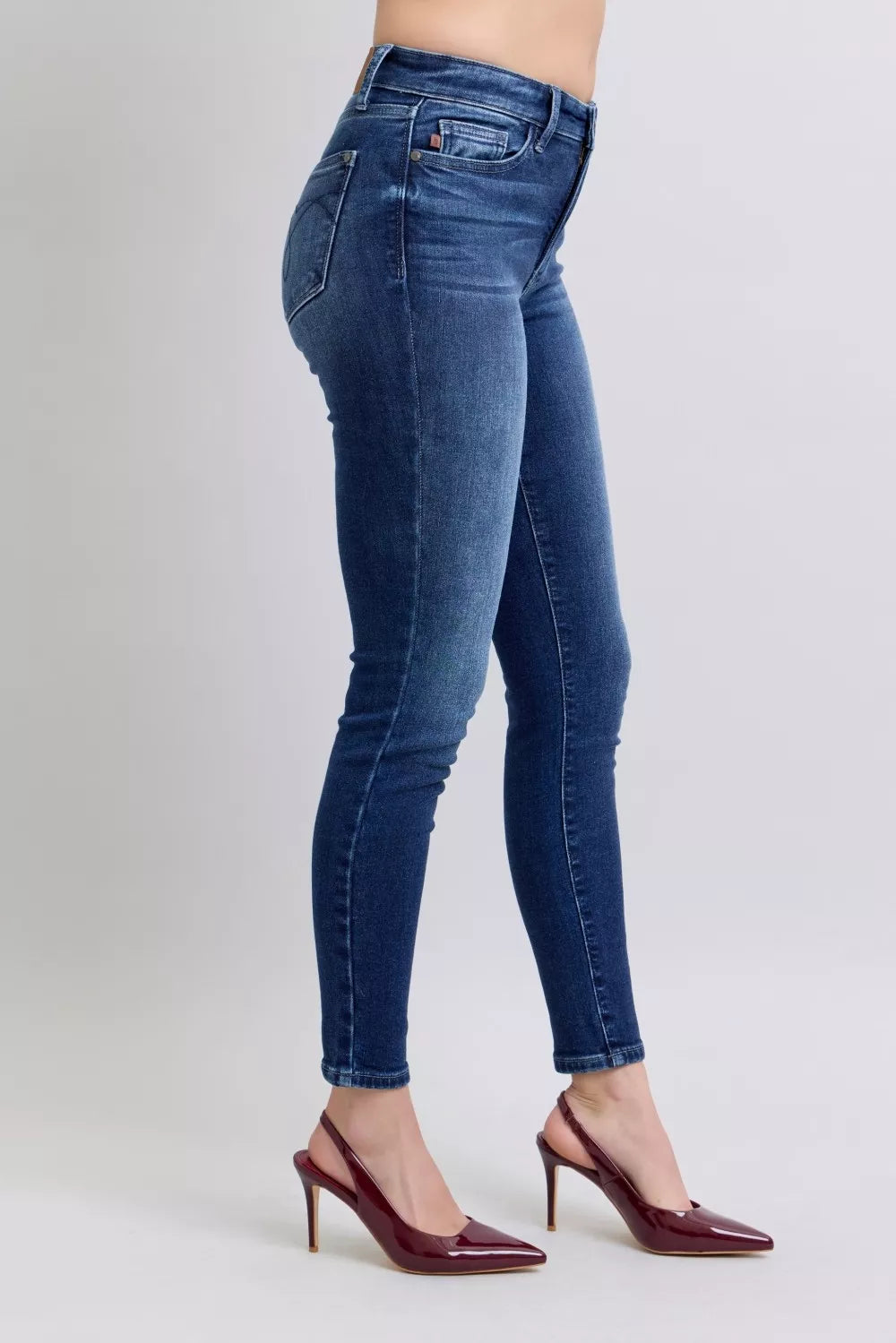 Washed Thermal Skinny Jeans