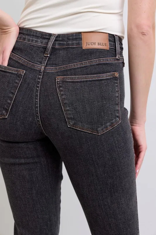 Mid Rise Tummy Control Slim Jeans