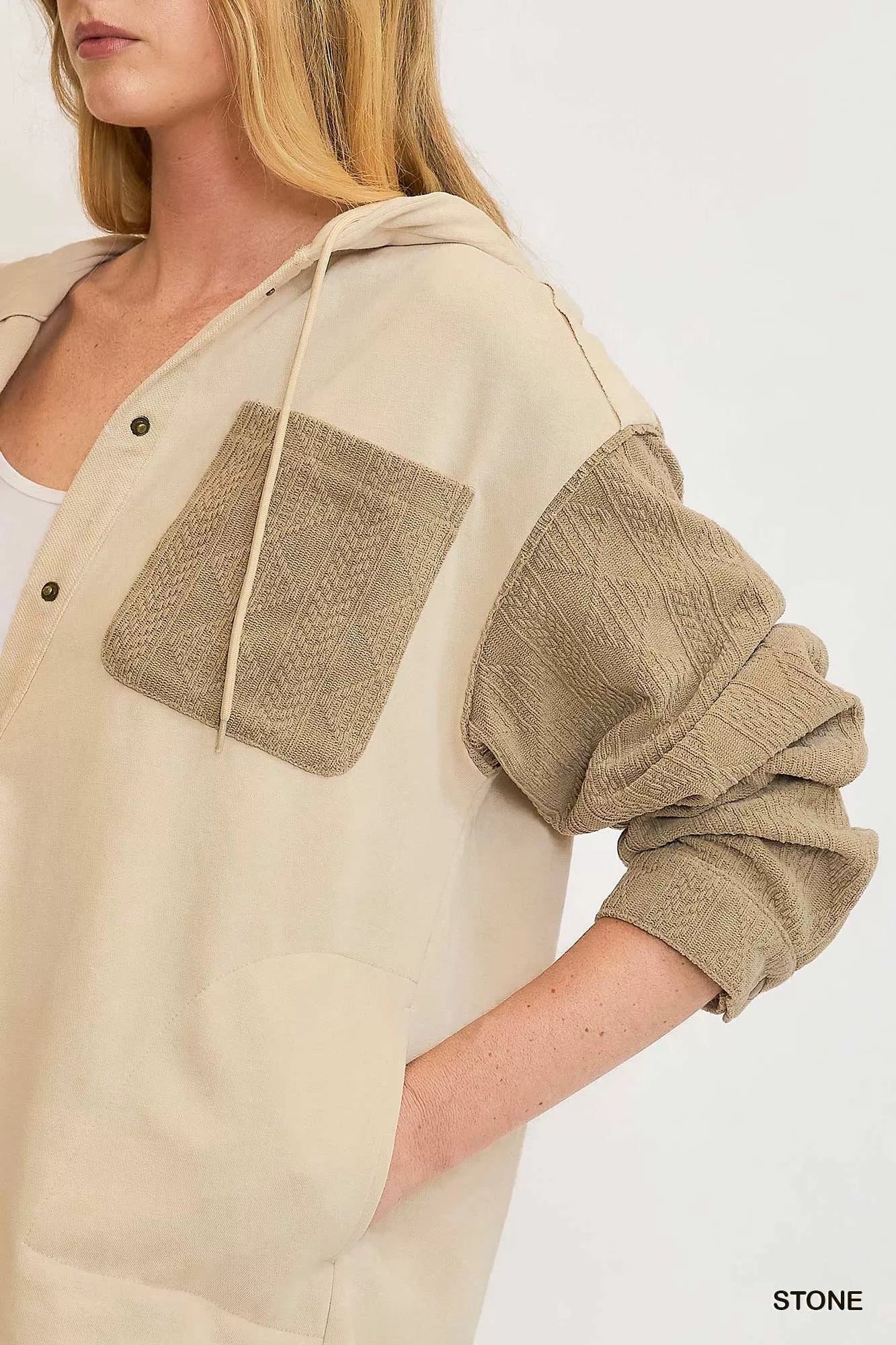 Washed French Terry Shacket