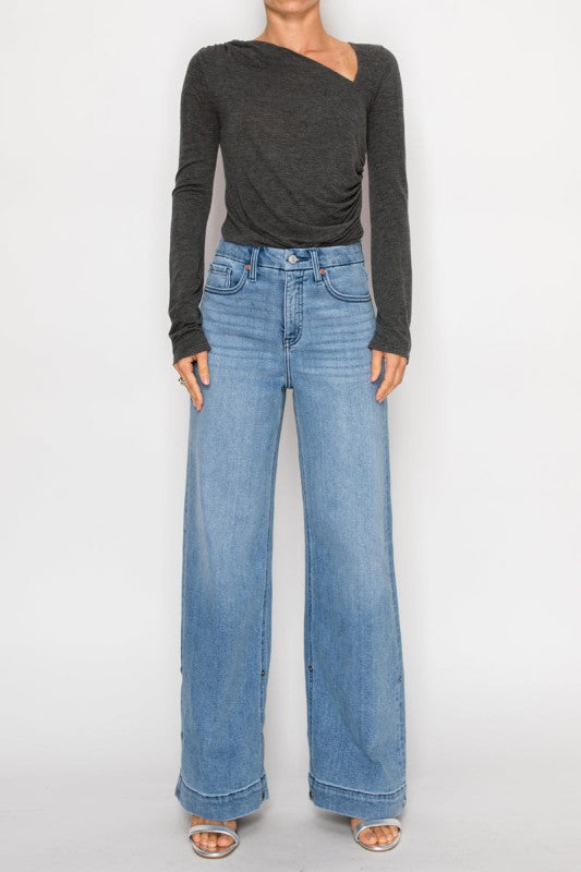 High Rise Tummy Control A-Wide Jeans