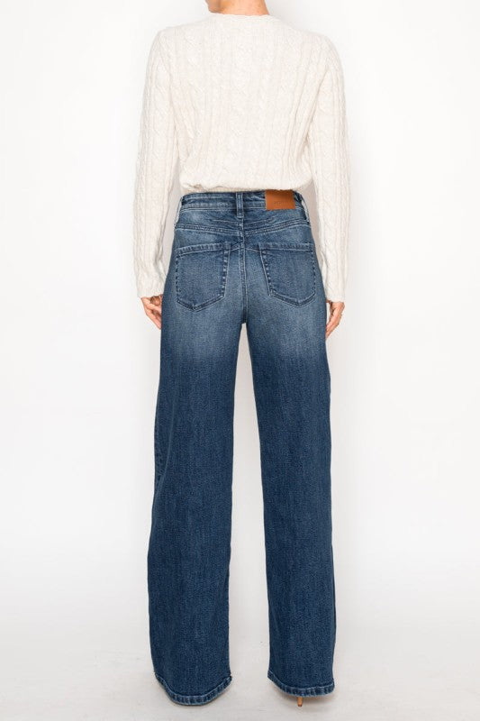 High Rise Tummy Control A-Wide Jeans