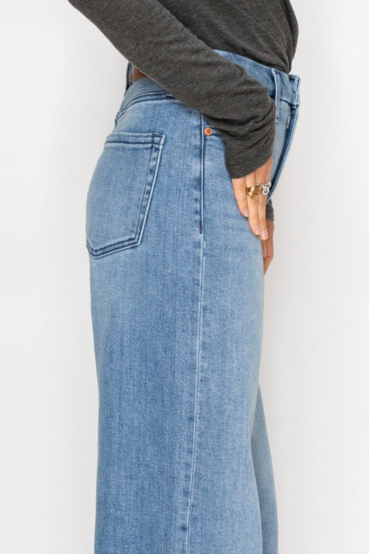 High Rise Tummy Control A-Wide Jeans
