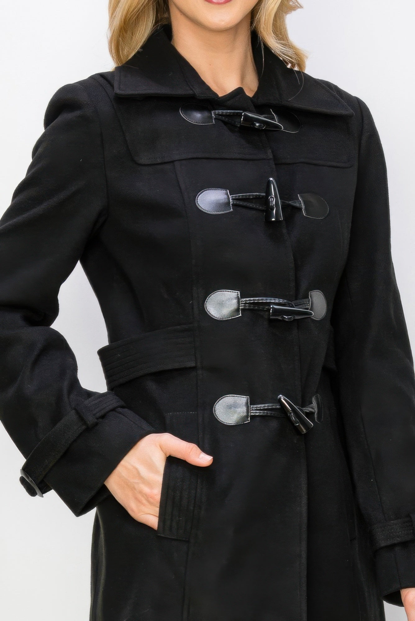 Toggle Button Peacoat With Pockets