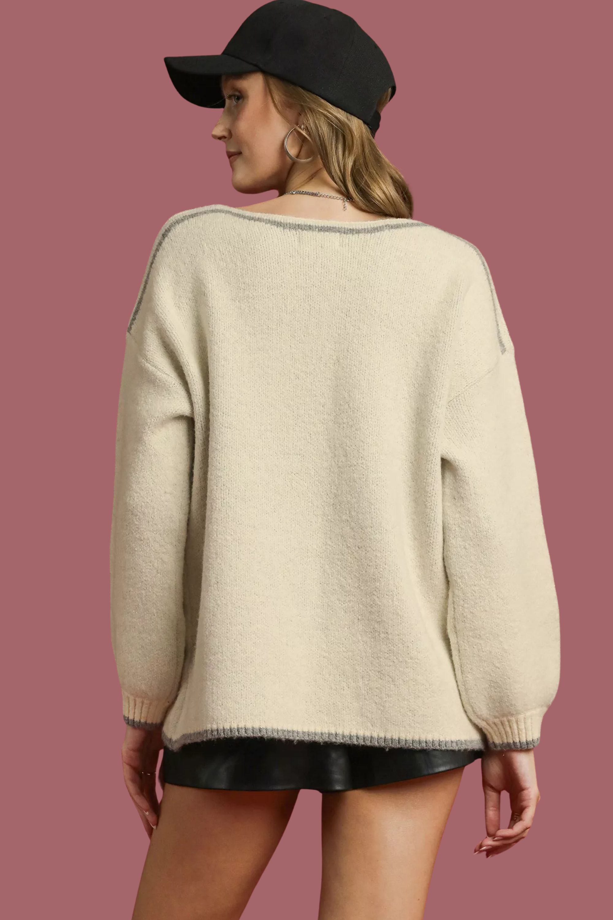 Floral Jacquard Knit Sweater