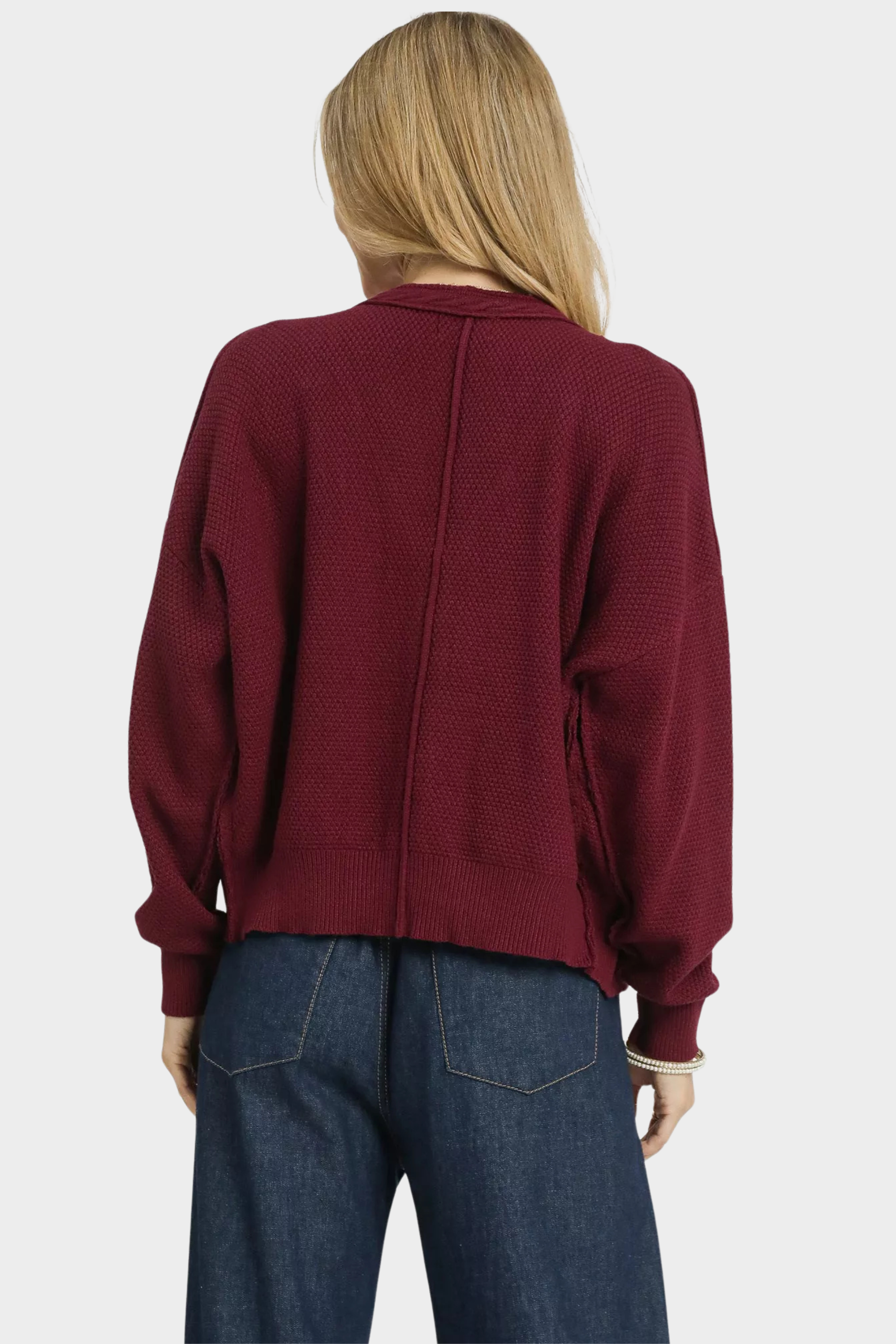 Chunky Cable Knit Button-Up Cardigan