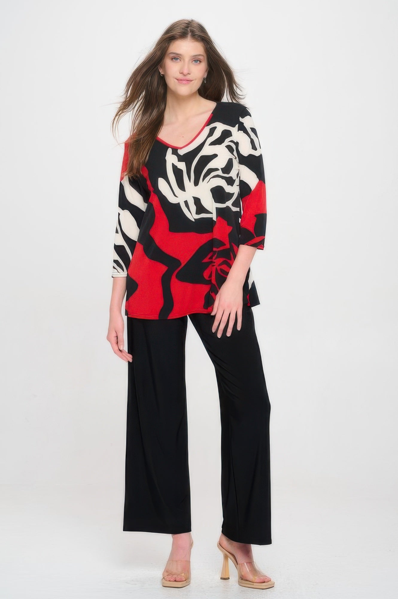 Hit V-neck Band Top W/vent