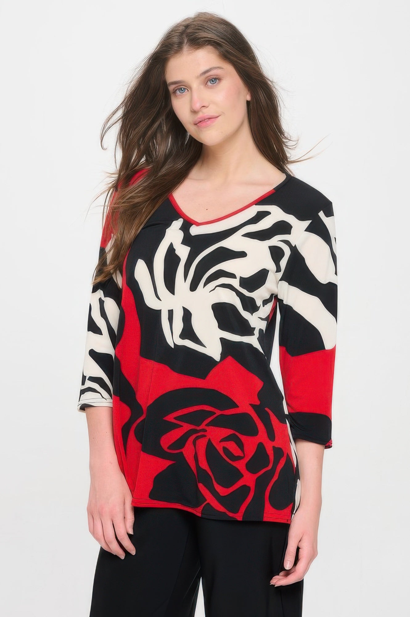 Hit V-neck Band Top W/vent