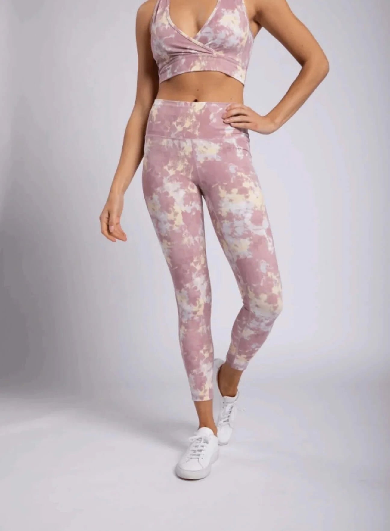 Mono B Tie-Dye High-Waist Leggings