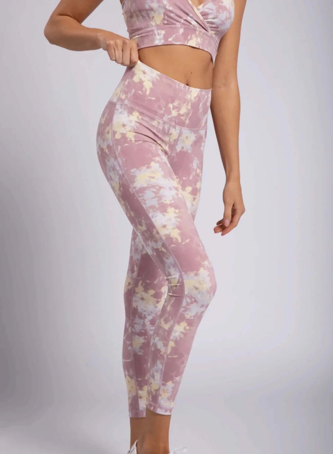 Mono B Tie-Dye High-Waist Leggings