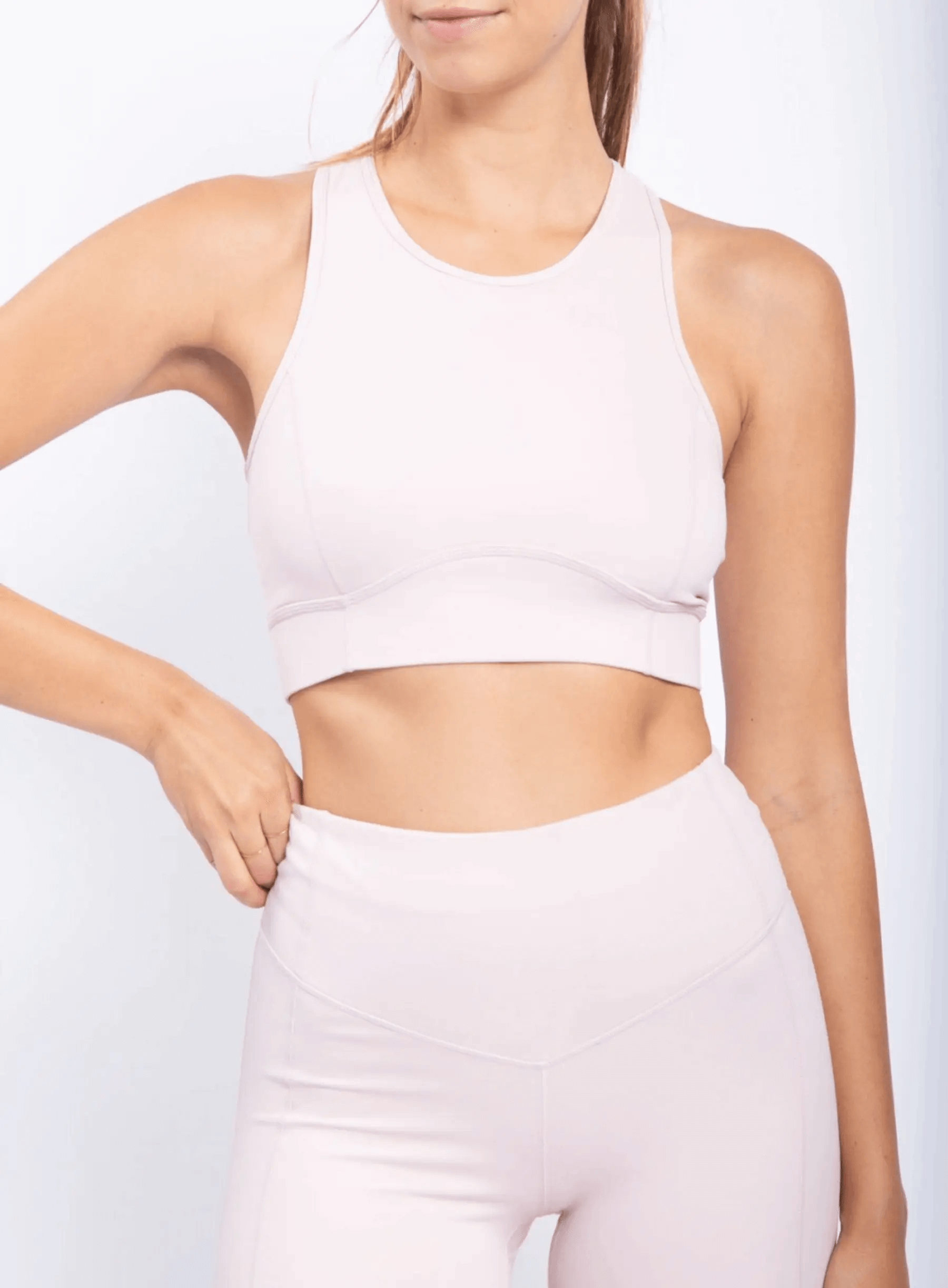 Mono B Side Panel Racerback Sports Bra