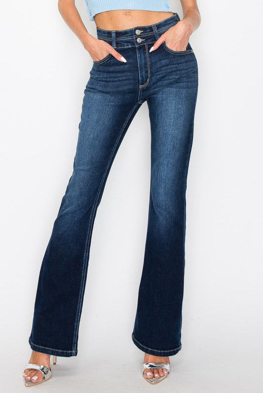 High Rise Tummy Control Bootcut Jeans