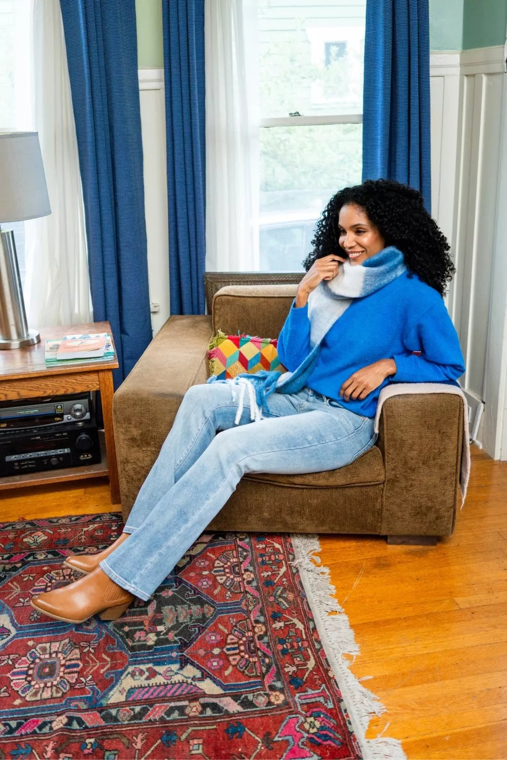 Mid Rise Thermal Bootcut Jeans