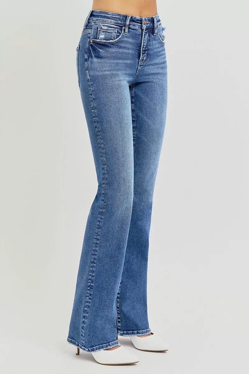 Tummy Control High Rise Straight Jeans