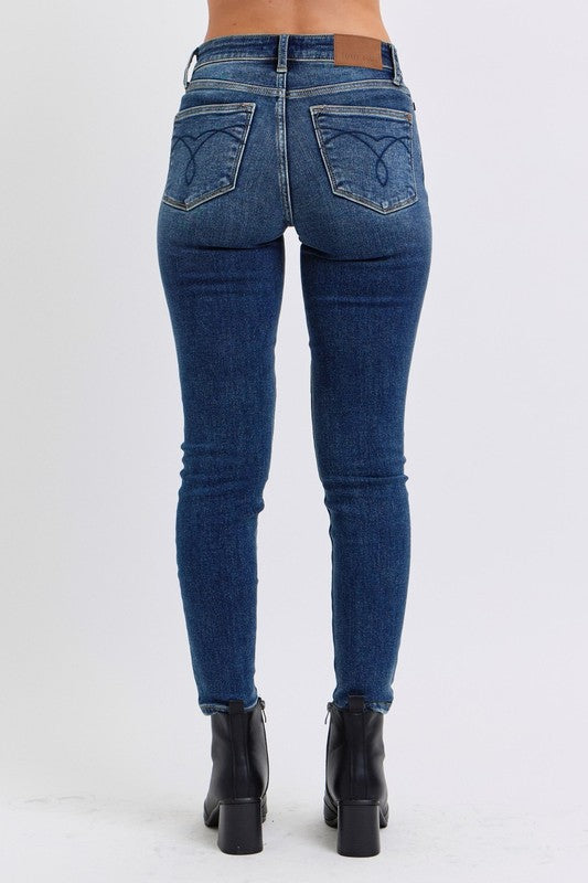 Mid-Rise Waist Skinny Jeans