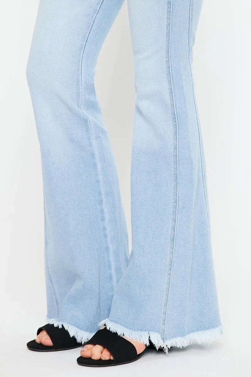 High Rise Curvy Flare Jeans