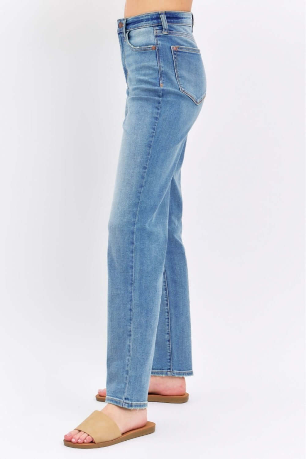 High Waist Straight Jeans