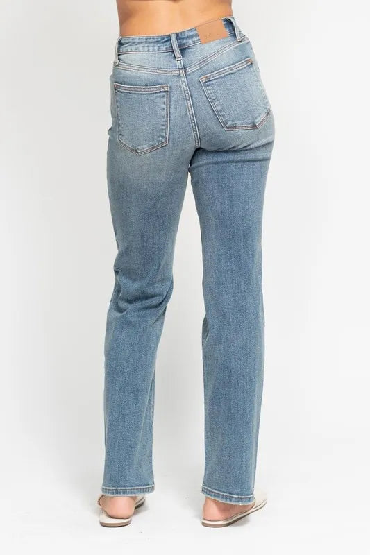 High Waist Distressed Dad Jeans