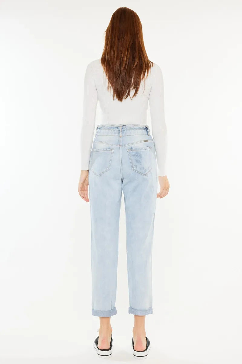 Paperbag High Rise Mom Jeans