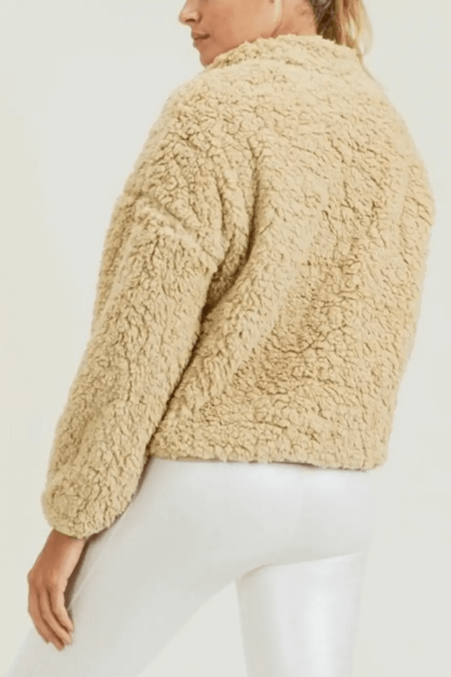 Mono B Sherpa Crop Jacket