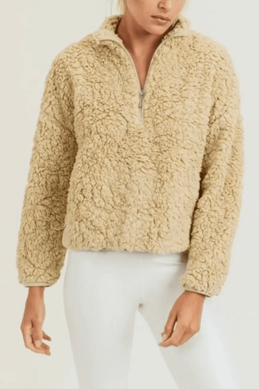 Mono B Sherpa Crop Jacket