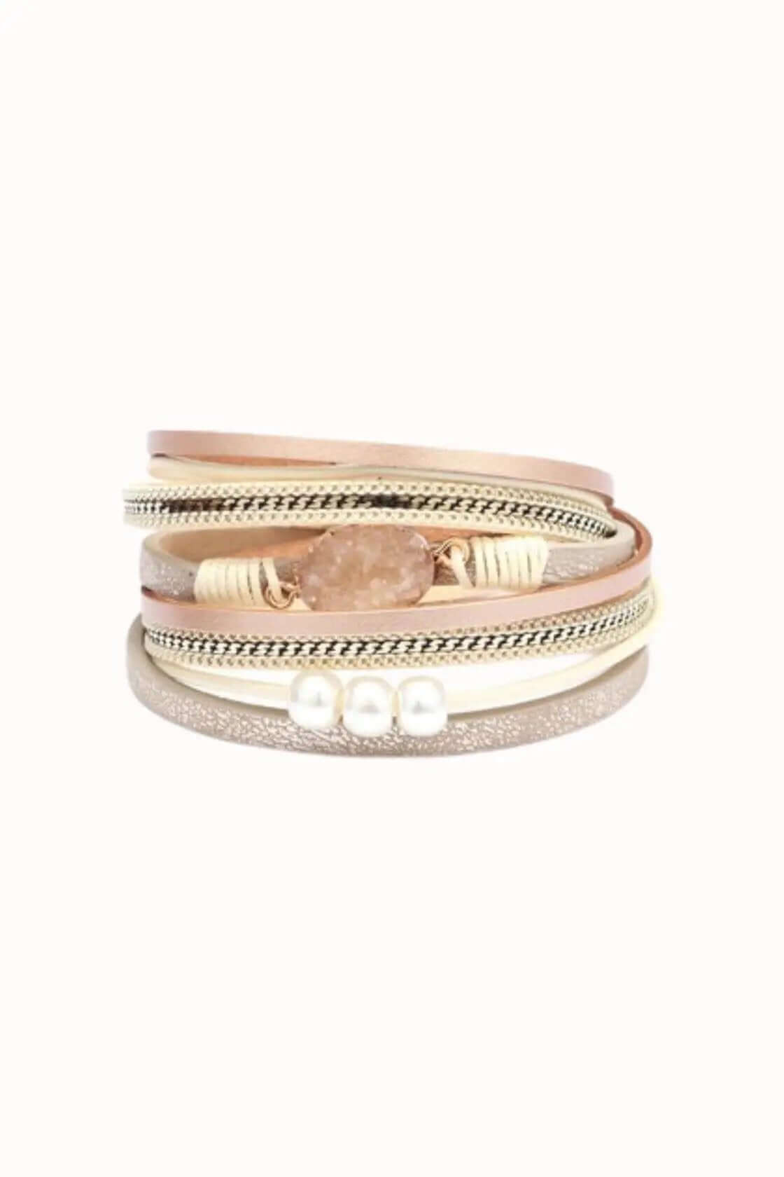 Multi Strand Leather Bracelet