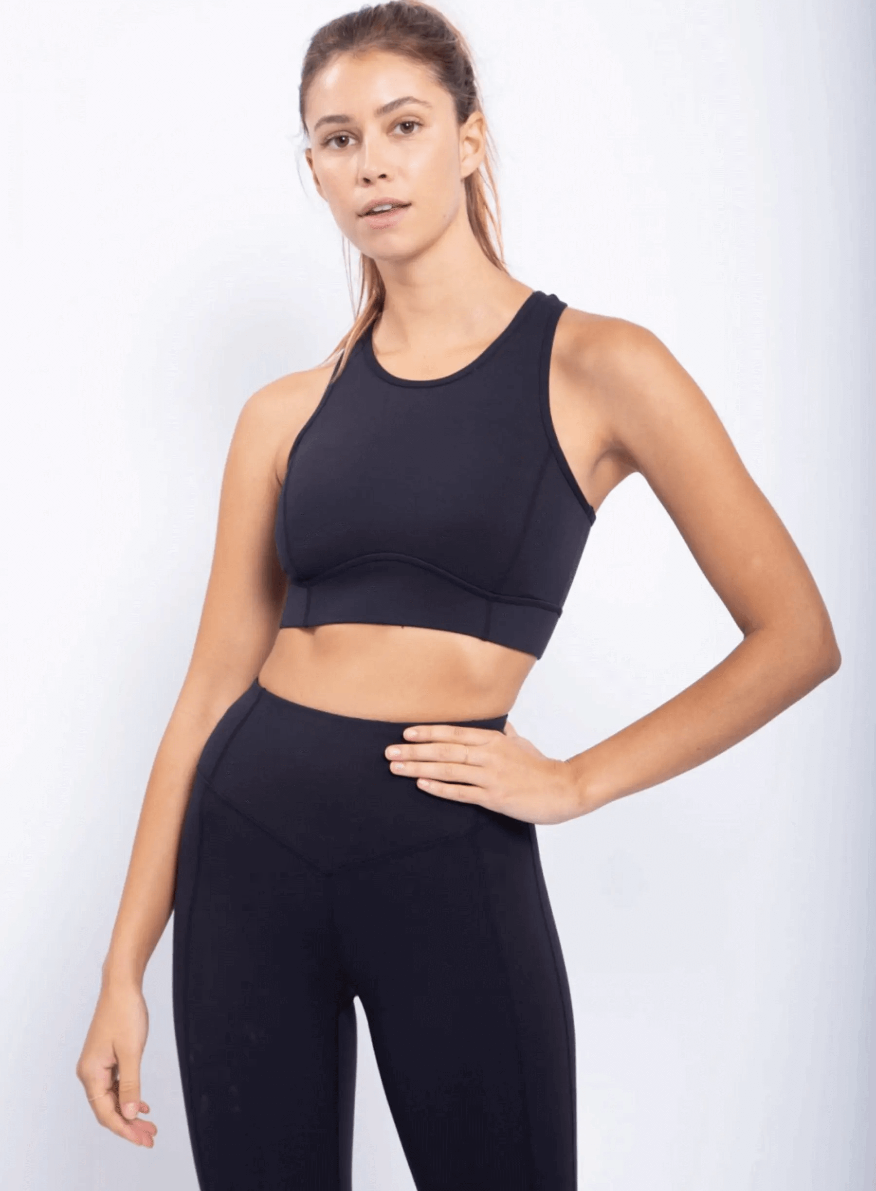Mono B Side Panel Racerback Sports Bra