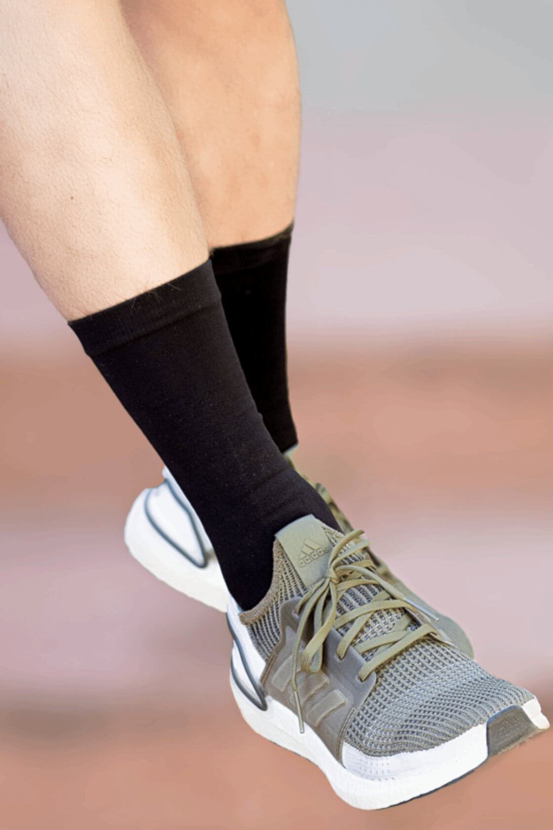 Black Crew Compression Socks - Rocca & Co