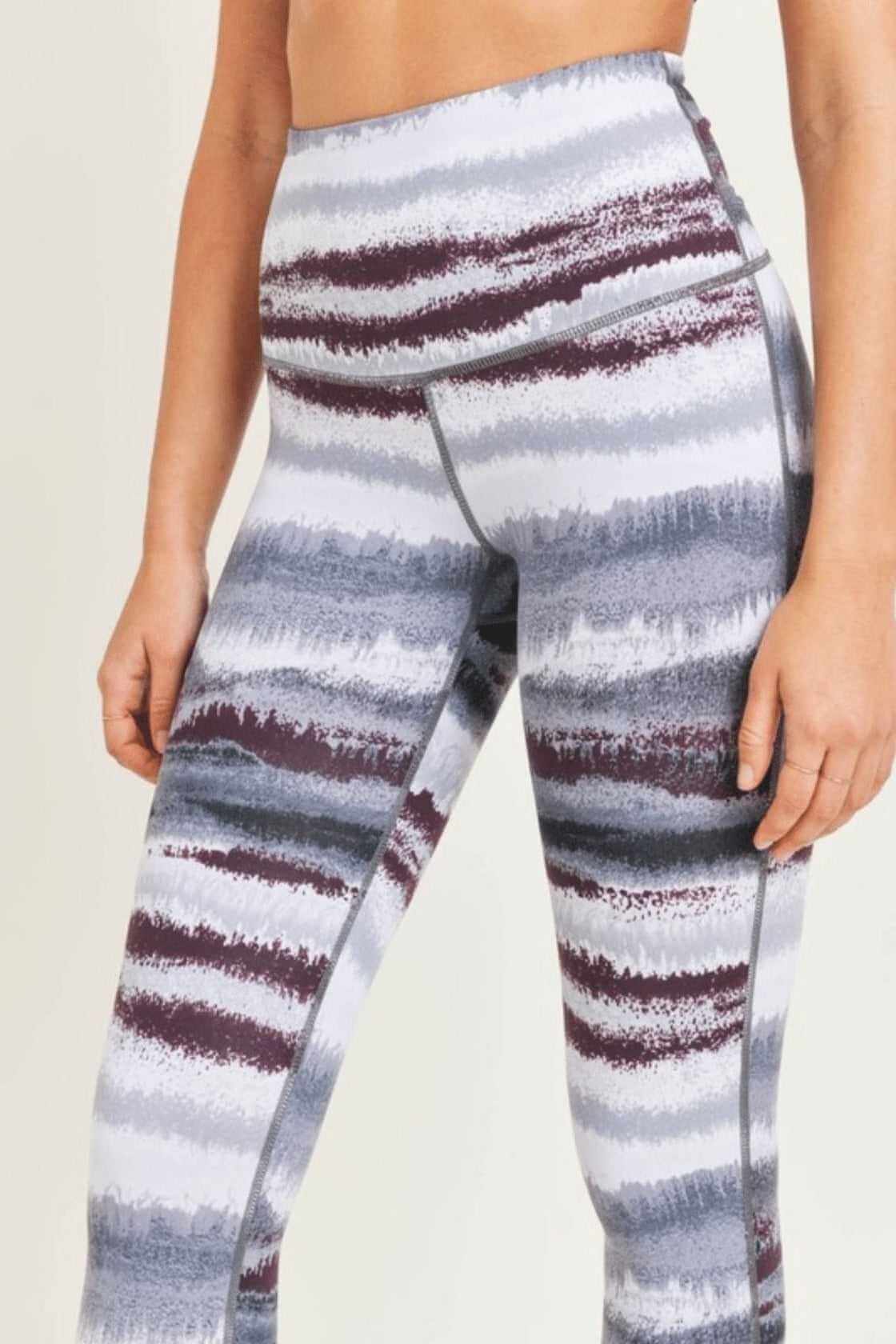 Mono B Zen Print Capri Leggings