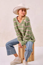 Striped Long Sleeve Sweater