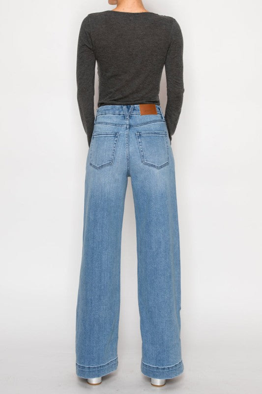 High Rise Tummy Control A-Wide Jeans