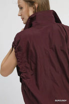 Drawstring Hem Nylon Vest