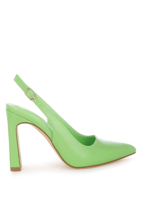 Pointy Toe Slingback Pumps