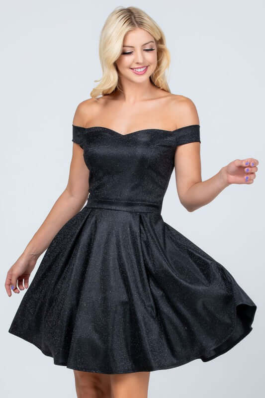 Off The Shoulder Skater Dress