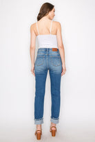 Tummy Control High Rise Straight Jeans