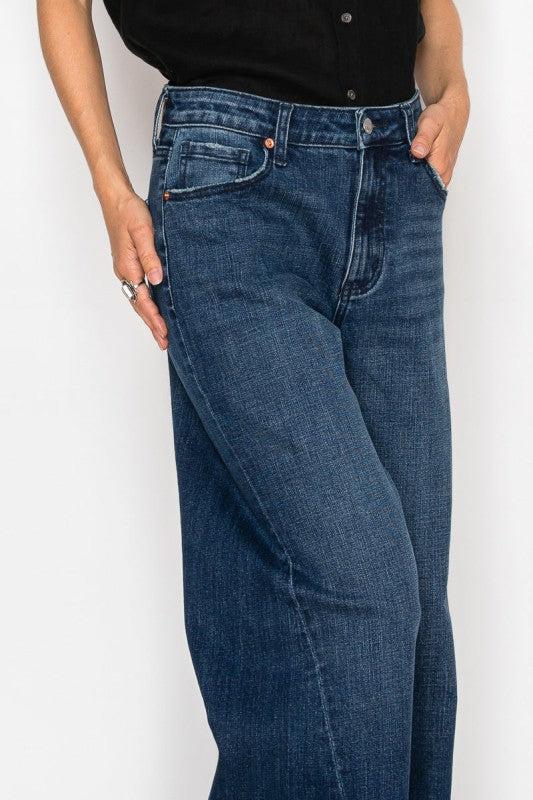 High Rise A-Wide Jeans