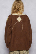 Argyle Pattern Mohair Sweater